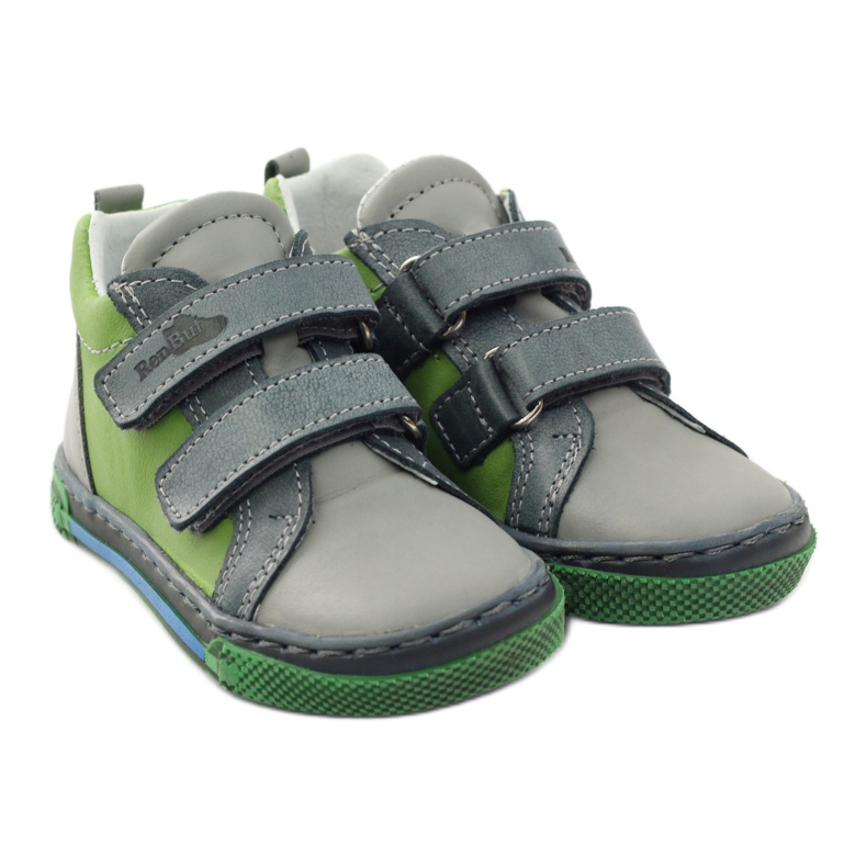 Ren But Cuir Boys of Boys 1429 Grey / Green Ren mais gris 4