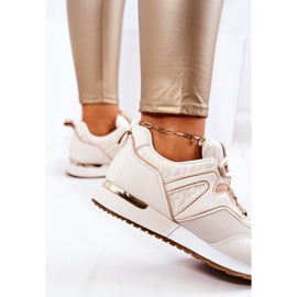 FS2 Chaussures de sport sur la plate-forme beige Ginevra 1