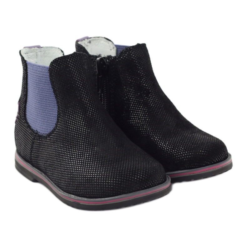 Bottes chaussures pour enfants Ren But 1479 noir 4