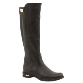 Olivier Bottes en cuir isolées pour femmes visage noir le noir 1