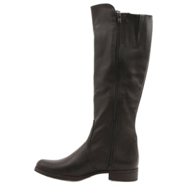 Olivier Bottes en cuir isolées pour femmes visage noir le noir 2
