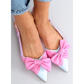 Ballerines à talon ouvert Candy Color rose 2