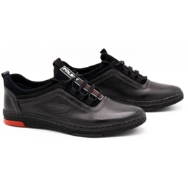 Polbut Chaussures décontractées en cuir pour hommes K24, gris 2
