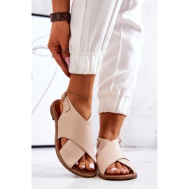 Lewski Shoes Sandales Cuir Lewski 3019 Beige 2