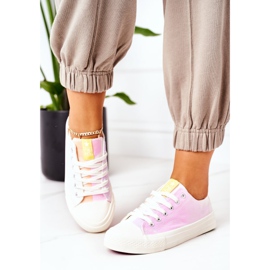 NEWS Baskets classiques à changement de couleur Ecoma pour femmes blanc multicolore 2