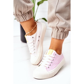 NEWS Baskets classiques à changement de couleur Ecoma pour femmes blanc multicolore 1