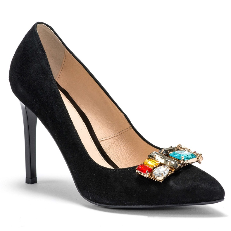 Marco Shoes 1057P clous noirs avec grosses pierres le noir 2