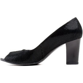 Marco Shoes Escarpins 316P noirs avec une coupe pratique sur le devant le noir 2