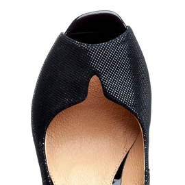 Marco Shoes Escarpins 316P noirs avec une coupe pratique sur le devant le noir 4