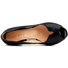 Marco Shoes Escarpins 316P noirs avec une coupe pratique sur le devant le noir 5