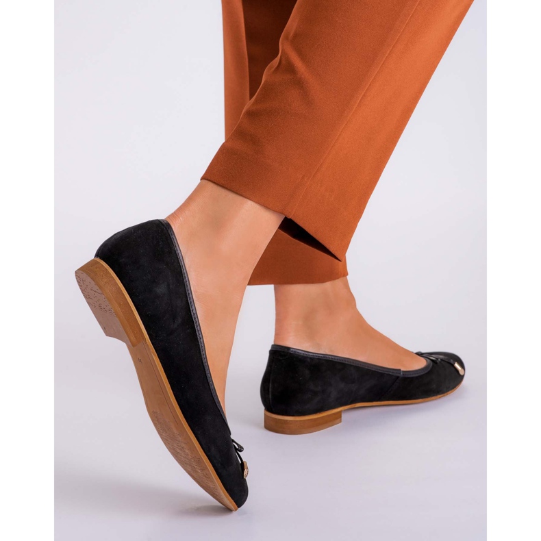 Marco Shoes Ballerines en daim 1152P noires le noir 2