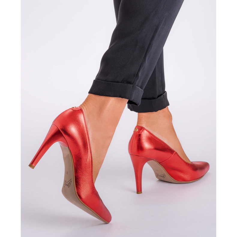 Marco Shoes Clous rouges 0500P de couleur brillante 2