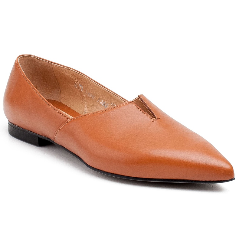 Marco Shoes Ballerines femme caramel à découpe Marco 1285P brun 1