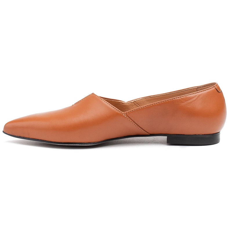 Marco Shoes Ballerines femme caramel à découpe Marco 1285P brun 2