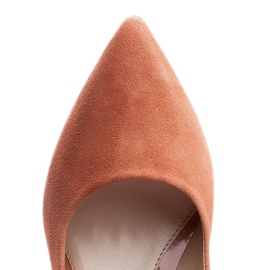 Marco Shoes Escarpins 320P en daim naturel - abricot orange 5