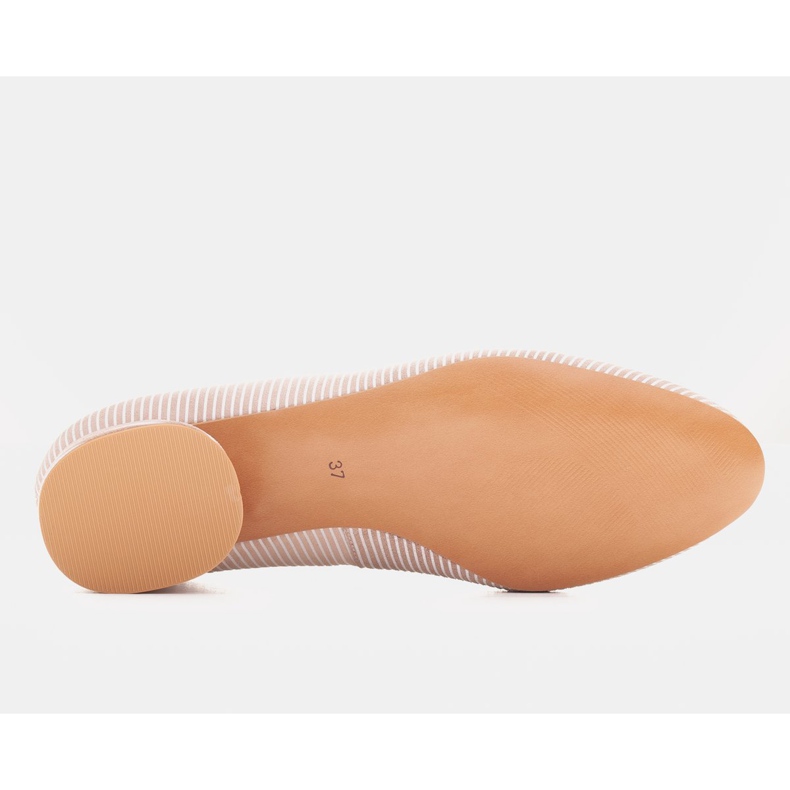 Marco Shoes Ballerines en daim beige à décor doré 1