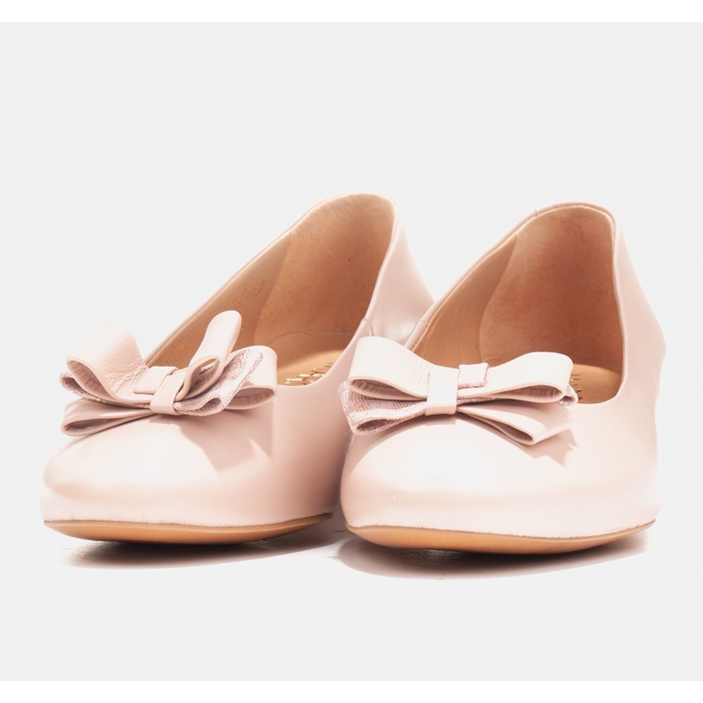 Marco Shoes Elégantes ballerines roses 1811P avec nœud 1 Marco Shoes Elégantes ballerines roses 1811P avec nœud 1