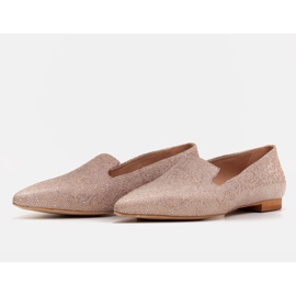 Marco Shoes Ballerines seigneurs en daim beige - motif sequin 3