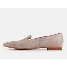 Marco Shoes Ballerines seigneurs en daim beige - motif sequin 2