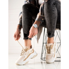Marquiz Baskets à la mode beige brun 2
