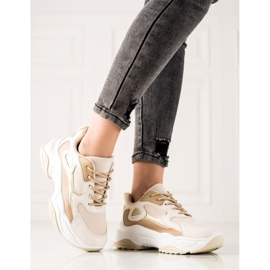 Marquiz Baskets à la mode beige brun 5