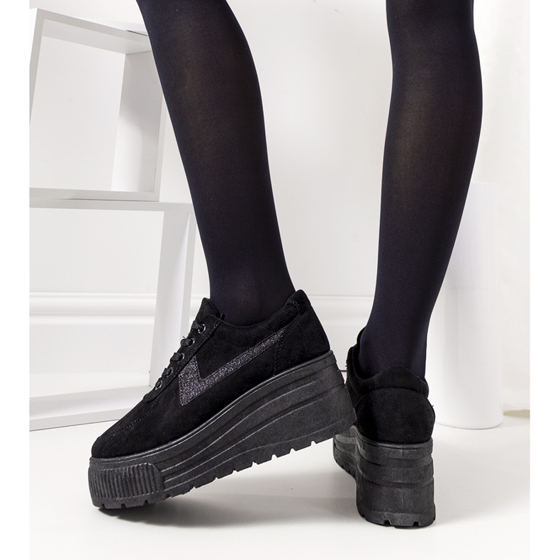 Baskets noires sur semelle botanique haute le noir 1