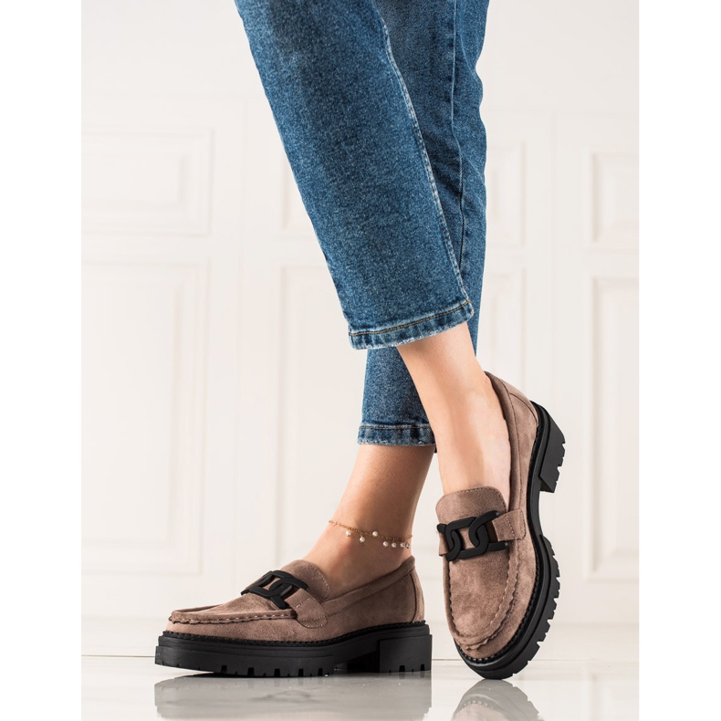 Mode mocassins LA.FI beige brun 1 Mode mocassins LA.FI beige brun 1