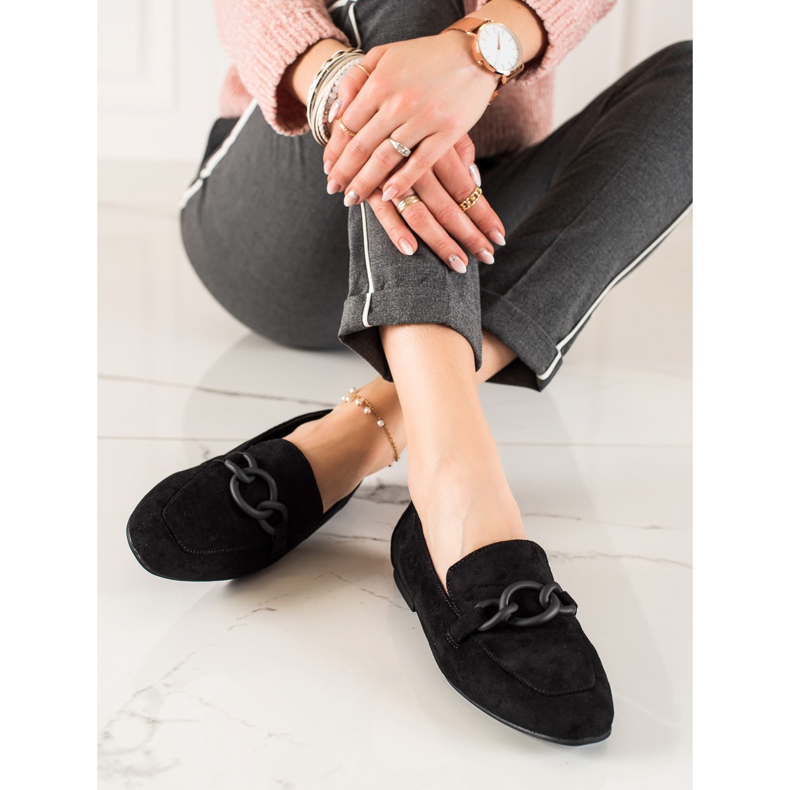 Mocassins en daim LA.FI le noir 1