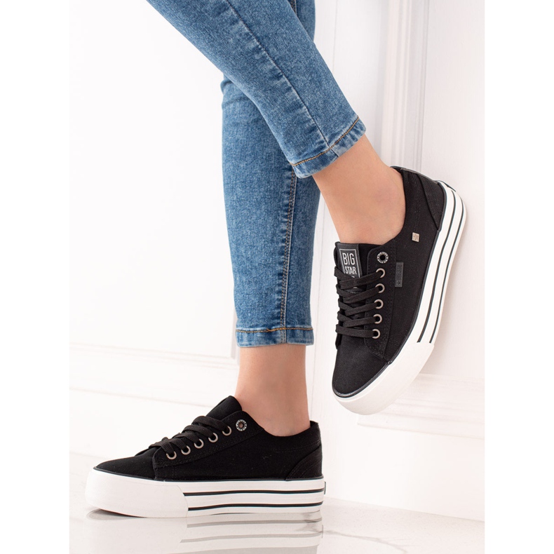 Baskets Big Star pour femme HH274056 noir 1