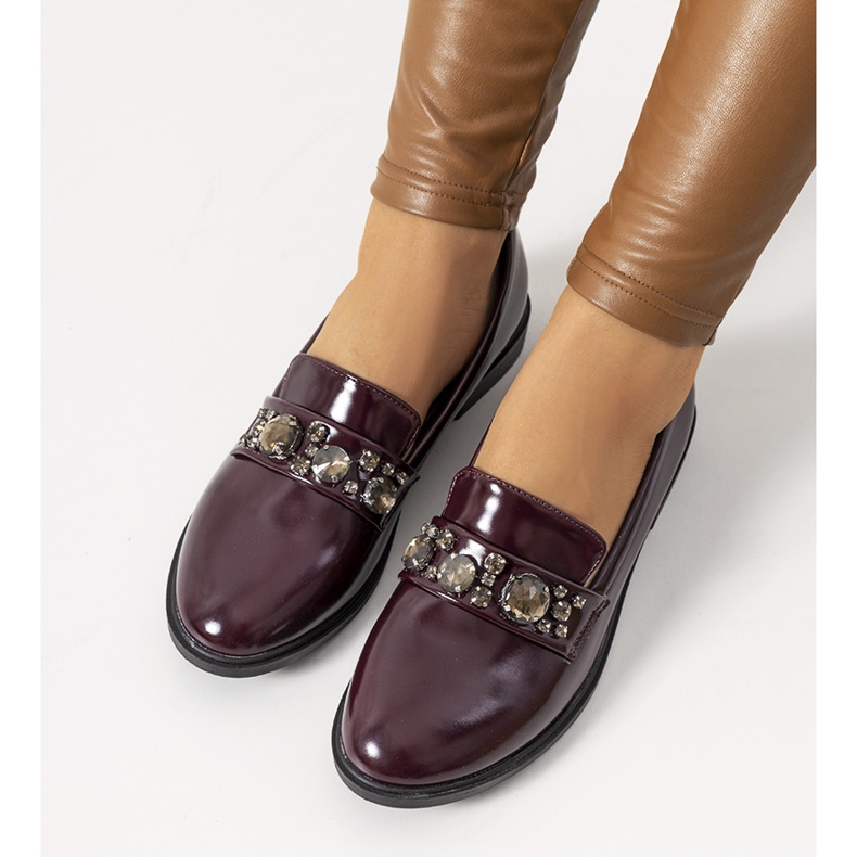 Mocassins marron Shinn rouge multicolore 1