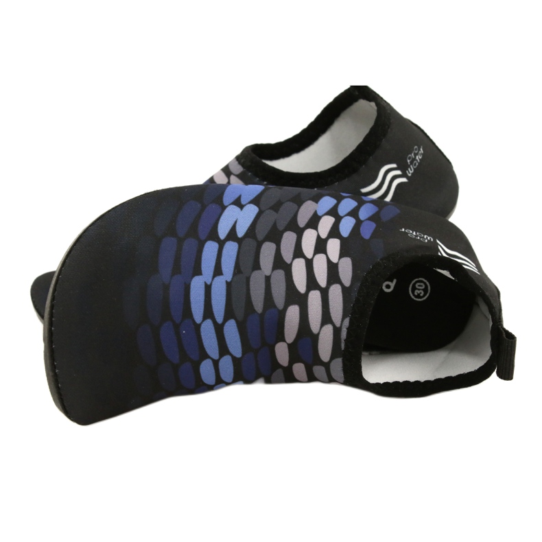 Chaussures aquatiques ProWater 3D PRO-22-34-012M en néoprène graphite le noir 5