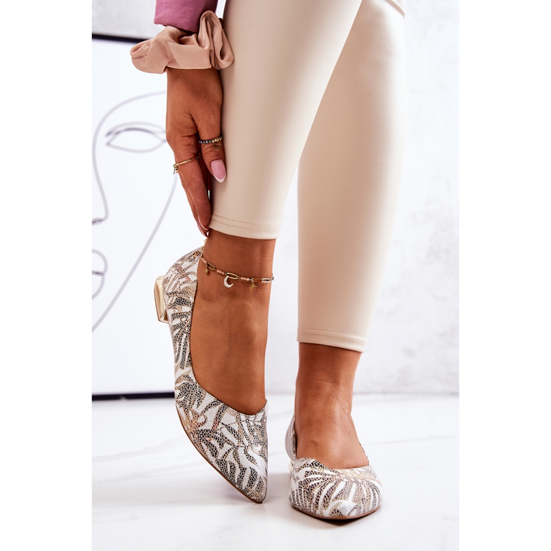 Ballerines Femme Laura Messi Cuir Doré 2193 multicolore 1