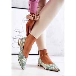 Ballerines Femme Laura Messi Cuir Vert 2193 multicolore 3