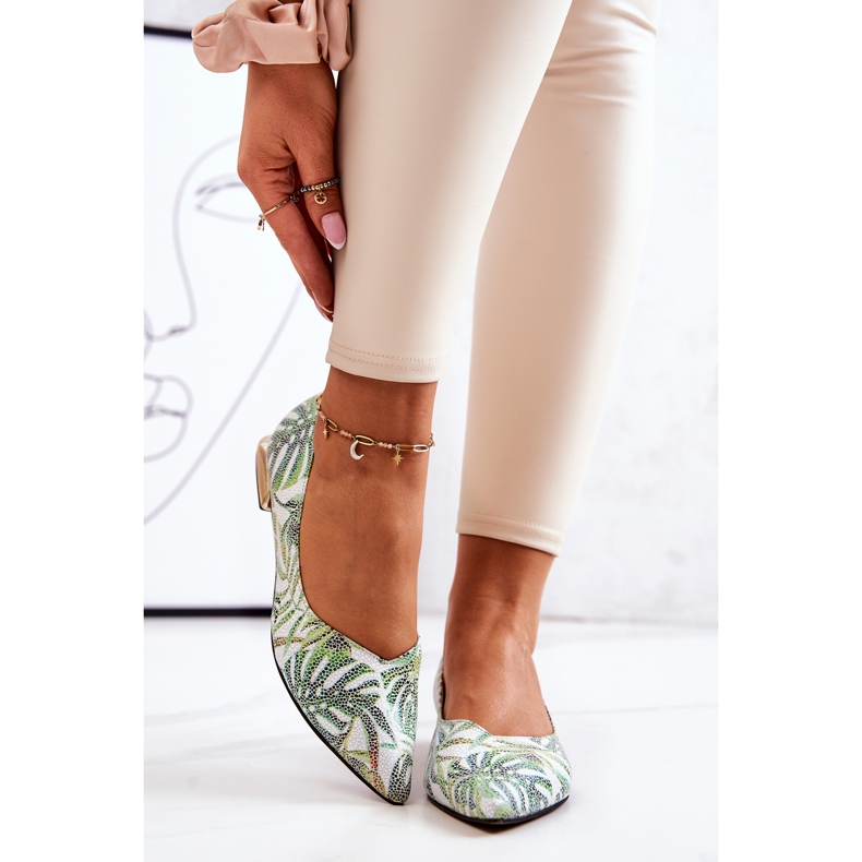 Ballerines Femme Laura Messi Cuir Vert 2193 multicolore 2