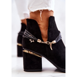 PS1 Bottes de cow-boy Inessa en daim noir à rayures le noir 5
