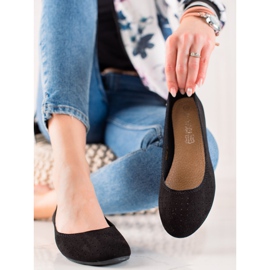 TRENDI Ballerines ajourées confortables le noir 3