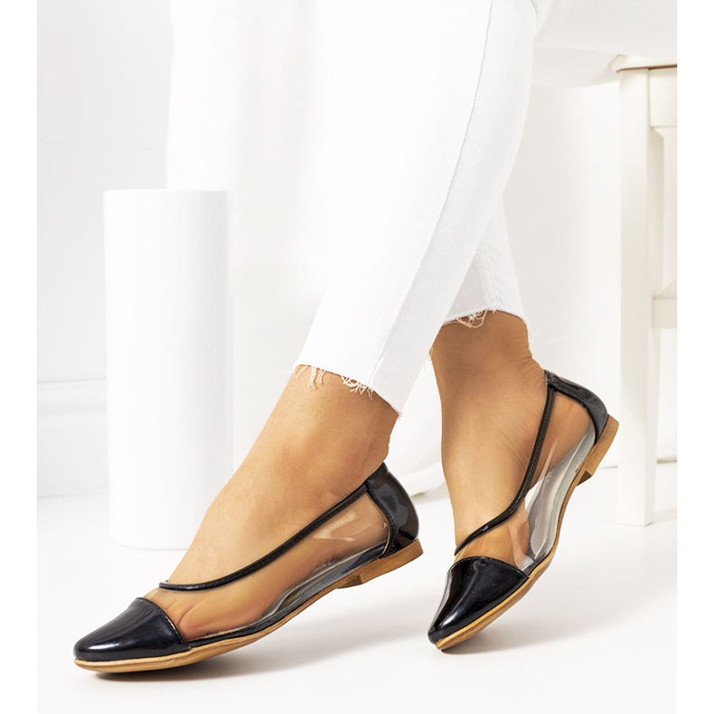 Ballerines Pastella transparentes noires le noir 1