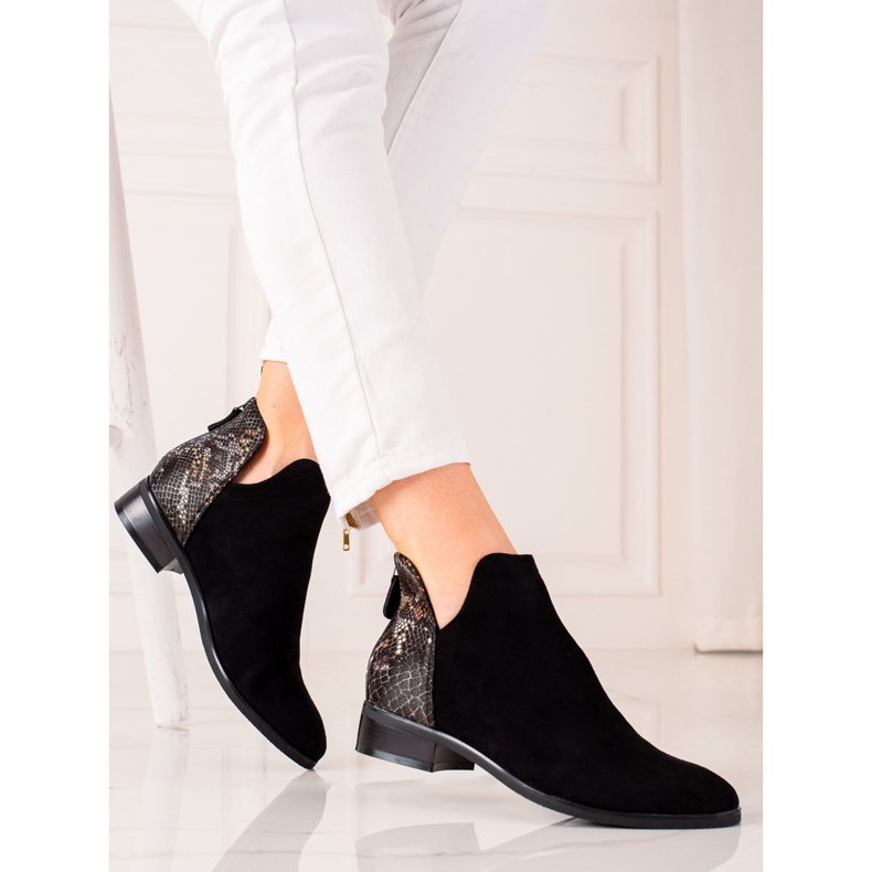 Bottes noires avec une coupe Vinceza brun le noir 1