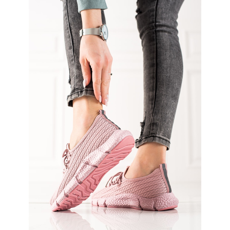 TRENDI Chaussures de sport roses 1