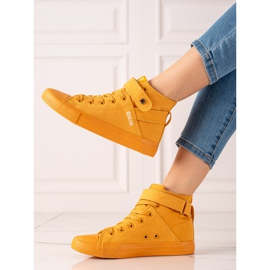 Baskets hautes Big Star FF274581 jaune 3
