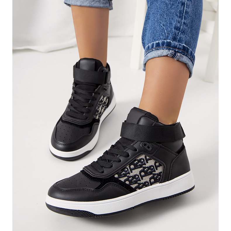 PA1 Baskets Kansas femme noires le noir 1 PA1 Baskets Kansas femme noires le noir 1