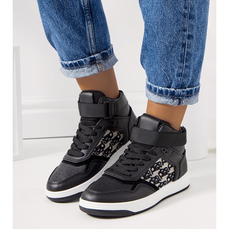 PA1 Baskets Kansas femme noires 2