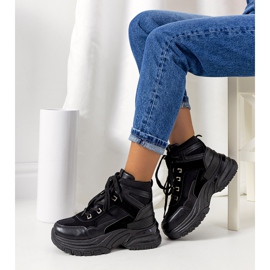 Baskets noires de Muncy le noir 1