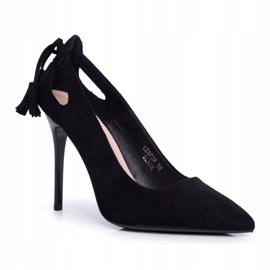 PS1 Escarpins Femme En Daim Avec Spitz Noir Leven le noir 4