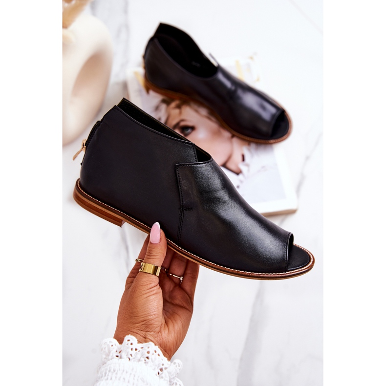 Bottes en cuir à talons hauts Laura Messi Noir 2324 1