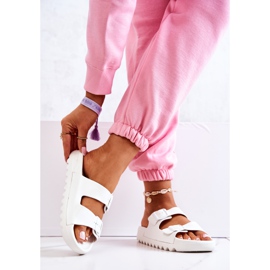 PS1 Pantoufles en caoutchouc sur la plate-forme blanche Westie 2