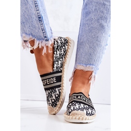 PS1 Espadrilles noires classiques Warm Time beige le noir 1