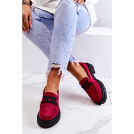 PL5 Mocassins Daim Décor La.Fi Fuchsia Laurene rose 6