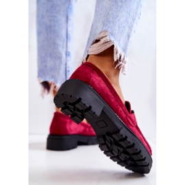 PL5 Mocassins Daim Décor La.Fi Fuchsia Laurene rose 1