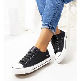 Big Star Baskets classiques noires DD274338 blanche le noir 1
